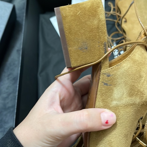 YSL Suede Babies Gladiator Lace Up - Picture 2 of 3